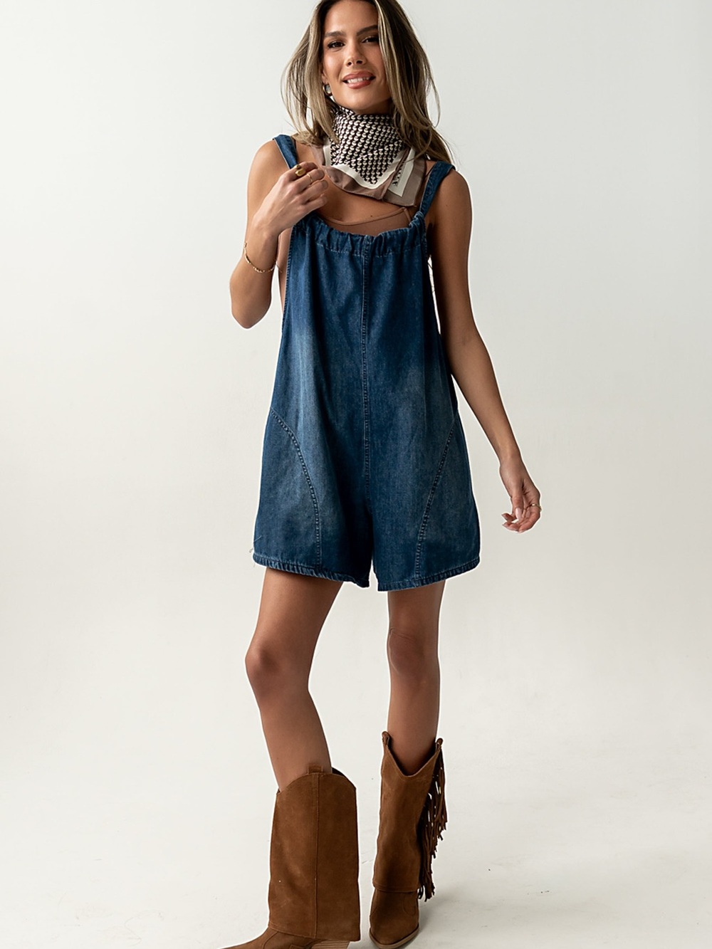 Bohme Quincey Denim Shortalls